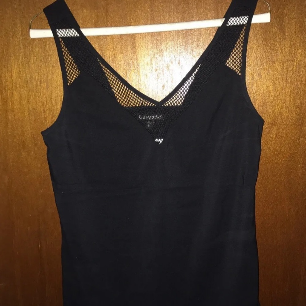 Express V Neck Mesh Tank Size XS